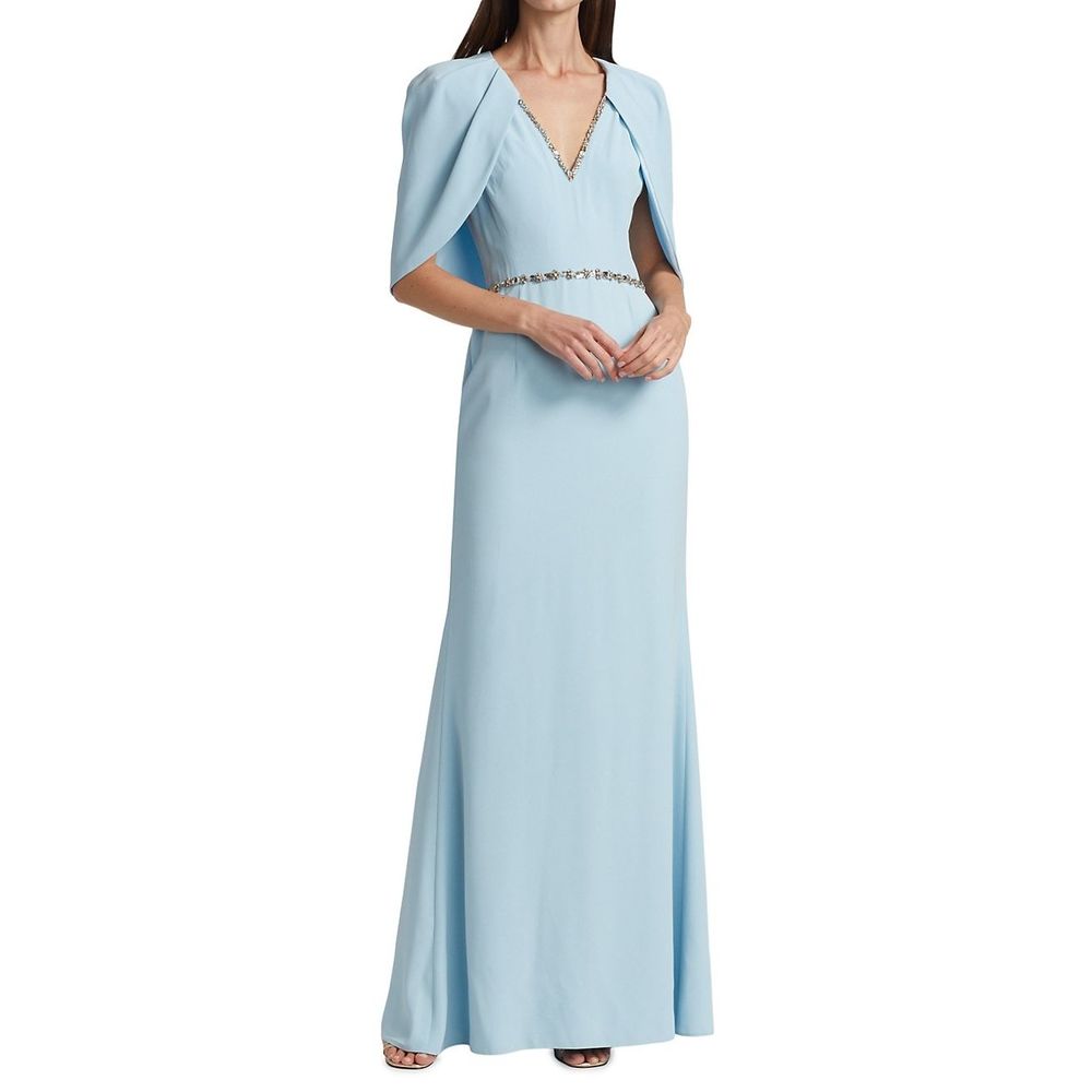 Jenny Packham Pepita Cape Sleeve Gown US12 $3150